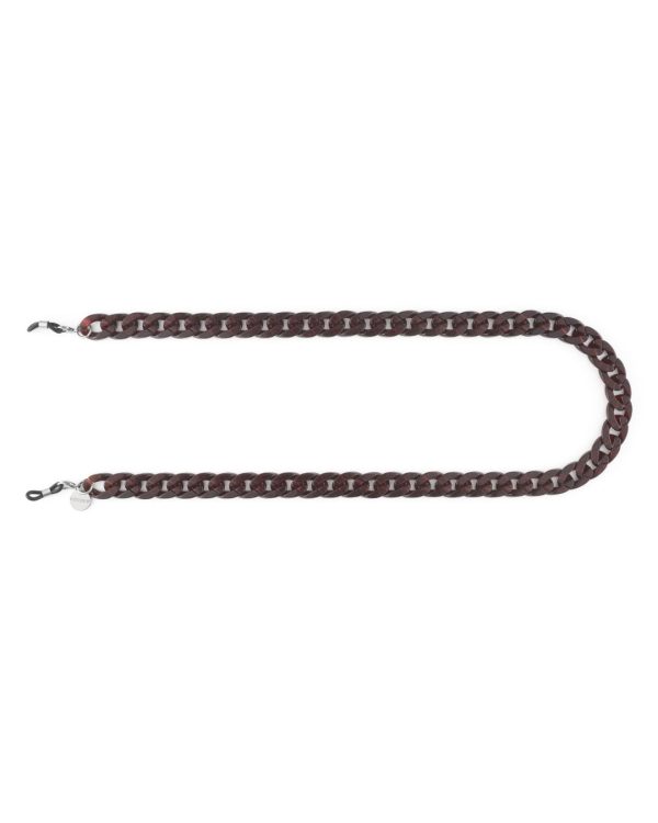 Eyewear Chain Brooks Burgundy