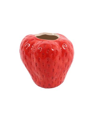 Ceramic Vase Strawberry Red Small