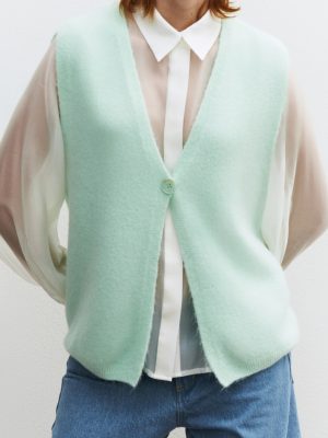 Cardigan Vest Mint